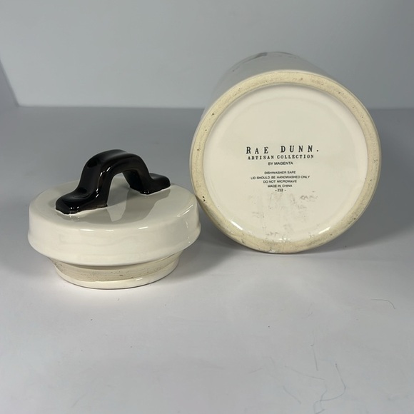 Rae Dunn white Halloween canister I PUT A SPELL ON YOU - Picture 2 of 3